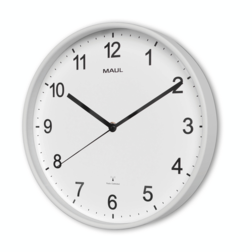MAUL Funk-Wanduhr MAULsprint mit arabischen Ziffern, mit arabischen Zahlen und Strichen, Ø 305 mm