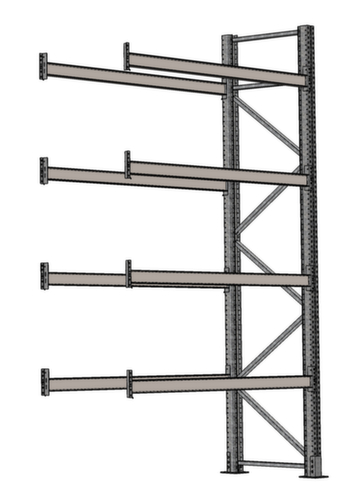SCHULTE Palettenregal für 10 Paletten, 1950 mm breit, 5 Lagerebenen