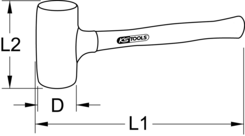 KS Tools Rückschlagfreier Schonhammer