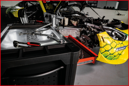 KS Tools Performanceplus Werkstattwagen-Satz P25 mit 660 Werkzeugen für 8 Schubladen