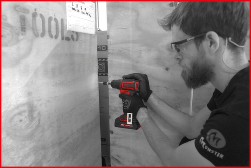 KS Tools eMONSTER Brushless-Akku-Bohr-Schrauber-Satz