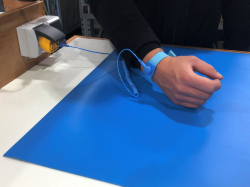 ESD-Arbeitsplatzmatten-Set ELEKTRON aus Vinyl