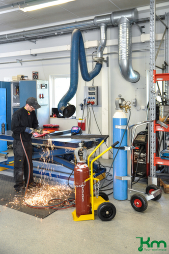 Kongamek Flaschenkarre, für 2x20 l Flasche, Vollgummi-Bereifung