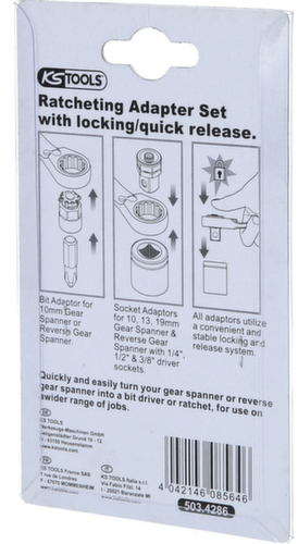 KS Tools GEARplus Stecknuss-Adapter-Satz