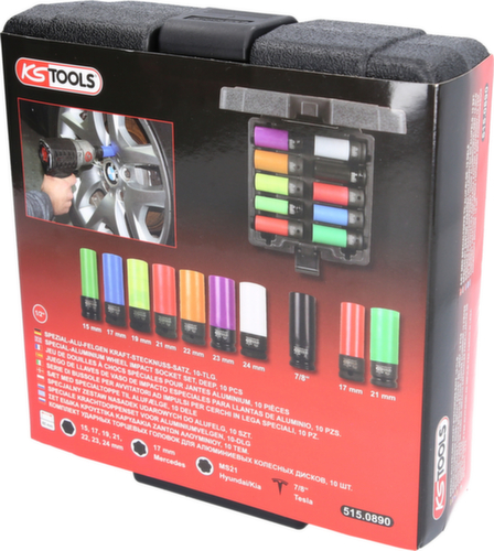 KS Tools 1/2" Spezial-Alu-Felgen Kraft-Stecknuss-Satz