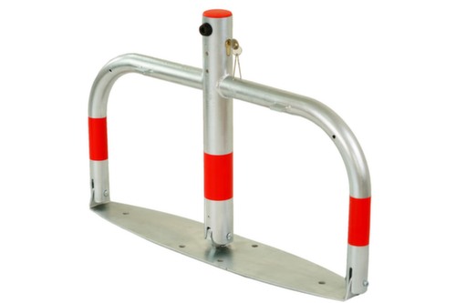 UDOBÄR Parkbügel, Höhe 520 mm, Zum Aufdübeln mit Bodenplatte