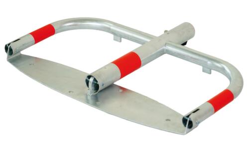 UDOBÄR Parkbügel, Höhe 520 mm, Zum Aufdübeln mit Bodenplatte