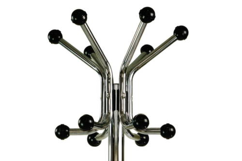 UDOBÄR Garderobenständer mit Schirmhalter, schwarz/silber