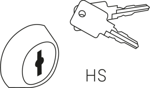 C+P Zylinderschloss Classic Plus für Garderoben- oder Schließfachschrank