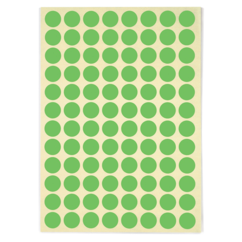 Farbige Markierungspunkte auf DIN A5 Bogen 15 mm