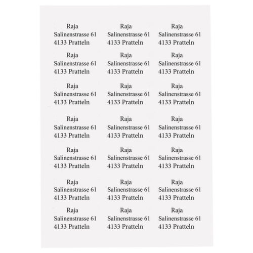 Laseretiketten 70 x 42,3