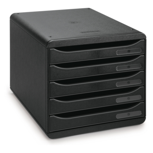 Schubladenbox schwarz/schwarz