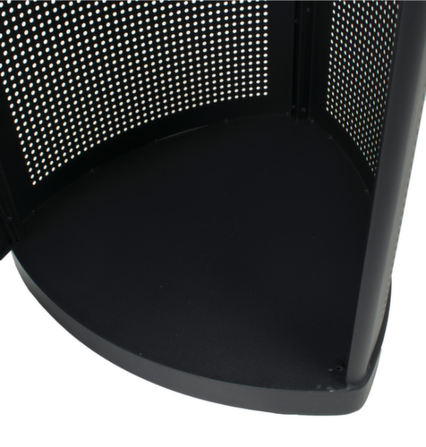 Abfallbehälter mit Schutzdach, 60 l, schwarz