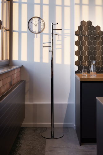 MAUL Garderobenständer MAULcaurus, mit 7 Haken, chrom