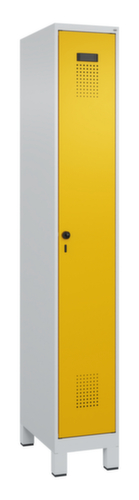 C+P Schwarz-Weiß-Spind Evolo PLUS mit Füßen