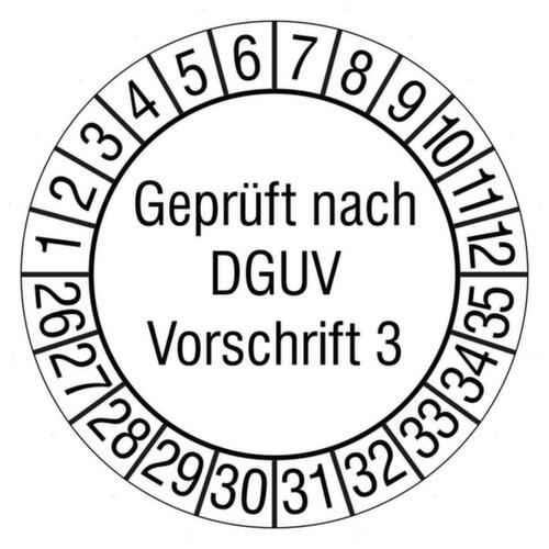 Prüfplakette Geprüft nach DGVU