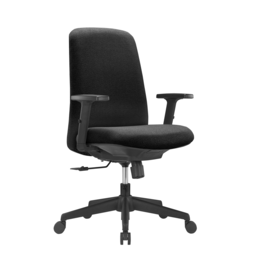 UDOBÄR Bürodrehstuhl Basic mit Armlehnen, schwarz