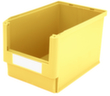 BITO Sichtlagerkasten hoch belastbar, gelb, Tiefe 500 mm, Polypropylen