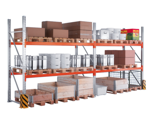 META Palettenregal MULTIPAL für 15 Paletten, 2870 mm breit, 5 Lagerebenen