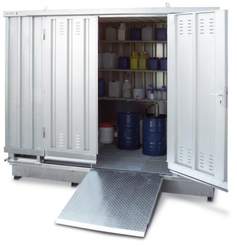 Lacont Gefahrstoff-Container fertig montiert
