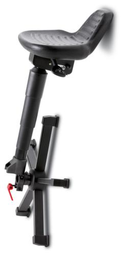 meychair Klappbare Stehhilfe Futura Allround, Sitzhöhe 590 - 780 mm, Gestell schwarz