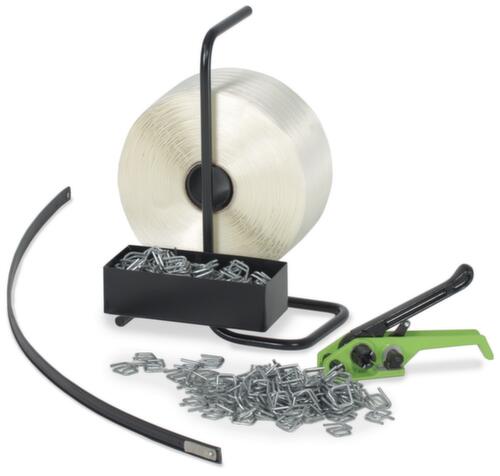 Tragbares Umreifungsset Standard mit Polyester-Kraftband