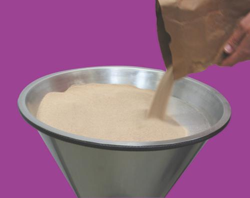 Standascher in Eieruhrform