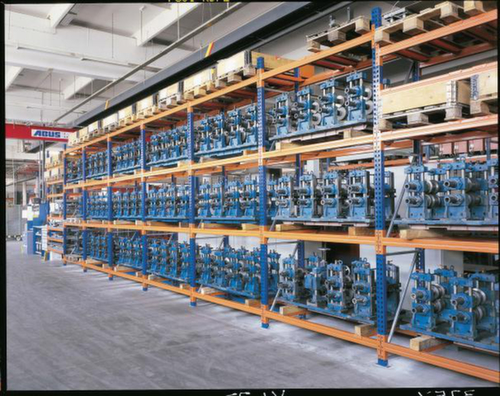 META Palettenregal MULTIPAL für 10 Paletten, 2700 mm breit, 5 Lagerebenen