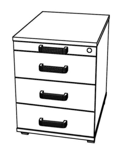 Rollcontainer Terra Nova, 3 Schublade(n), Eiche/Eiche