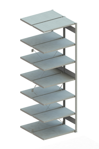 META Lagerregal CLIP 230, Höhe x Breite x Tiefe 3000 x 1006 x 536 mm, 7 Böden