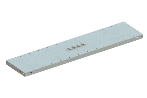 87154 CLIP 230 Zusatzboden 1300 x 300 RAL 7035 kpl. mit 4 Fachbodenträger