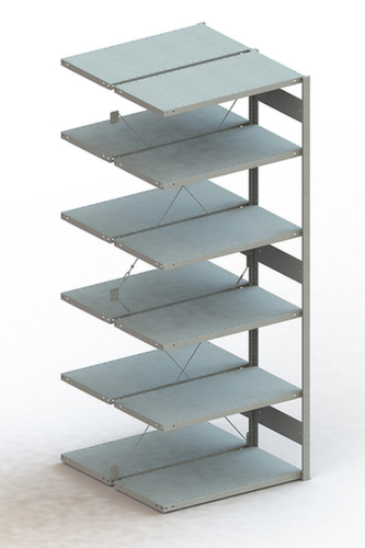 META Lagerregal CLIP S3 230, Höhe x Breite x Tiefe 2500 x 1006 x 536 mm, 6 Böden
