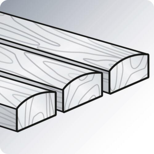 C+P Umkleidebank schwarzgrau mit Haken und Holzleisten