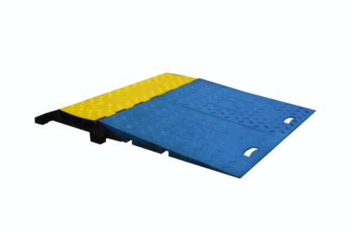 Moravia Rollstuhlrampen-Set MORION für Kabelbrücke, Breite 440 mm, blau