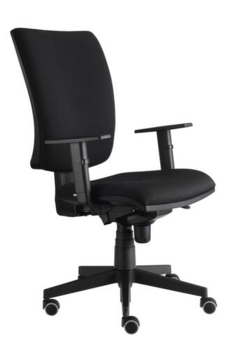Drehstuhl Solid mit Armlehnen, schwarz