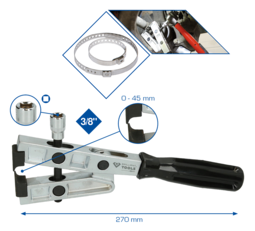 Brilliant Tools Zange für Achsmanschetten-Klemmen