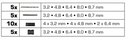 Brilliant Tools HSS Schraubenausdreher-Satz