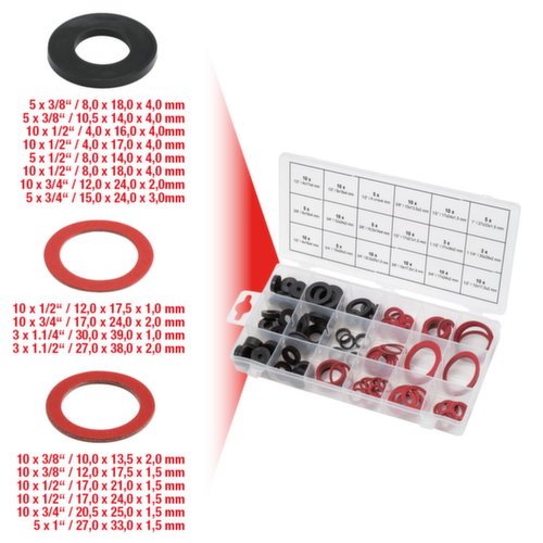 KS Tools Sortiment Dichtringe-Sanitär