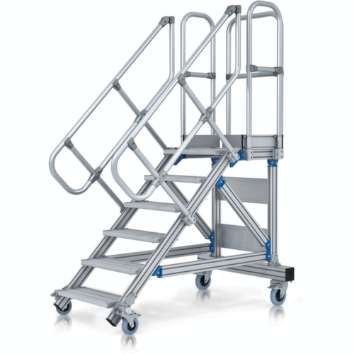 ZARGES Podesttreppe mit einseitigem Aufstieg