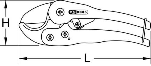 KS Tools Kunststoff-Rohrschere