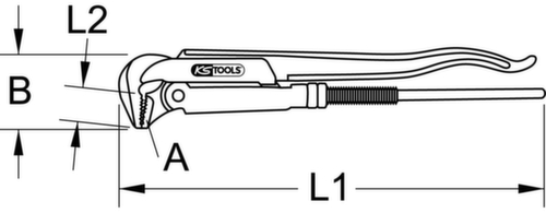 KS Tools Eckrohrzange