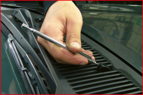 KS Tools Flexibler und Teleskop-Magnethalter und Inspektionsspiegel-Satz