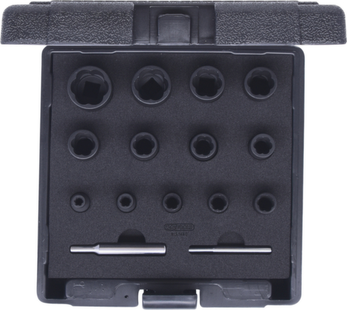 KS Tools 1/4"+1/2" Spiral-Profil-Kraft-Stecknuss-Satz