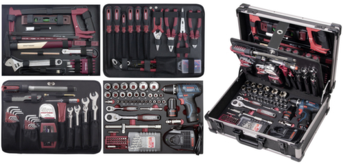 KRAFTWERK® 264-t. Profi-Alu-Werkzeugkoffer KW/Bosch