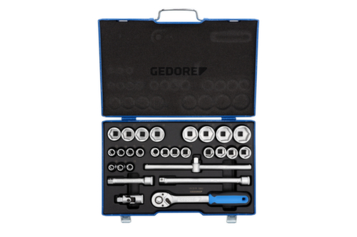 GEDORE 19 VMU-10 Steckschlüssel-Satz 1/2" 28-teilig 6-kant 10-36 mm