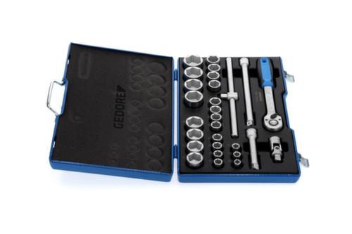 GEDORE 19 VMU-10 Steckschlüssel-Satz 1/2" 28-teilig 6-kant 10-36 mm
