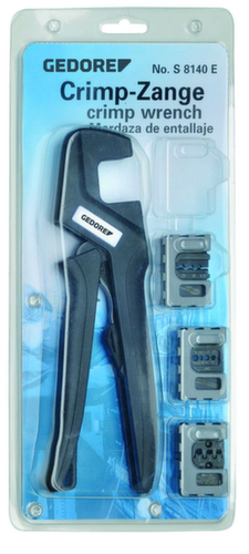 GEDORE S 8140 E Crimp-Zangen-Set ELECTRONIC 4-teilig