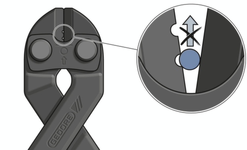 GEDORE 8340-200 JL Bolzenschneider 200 mm 2K-Griff