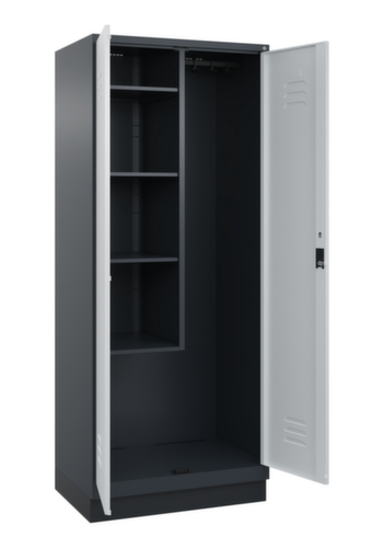 C+P Putzmittelschrank Classic Plus mit verkürzter Mitteltrennwand