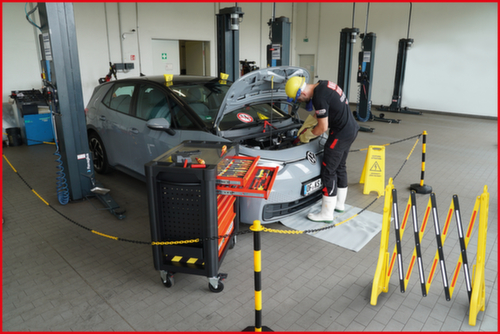 KS Tools PERFORMANCEplus Werkstattwagen e10 mit 164 isolierten Werkzeugen für Hybrid- und Elektrofahrzeuge